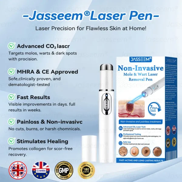 𝐉𝐚𝐬𝐬𝐞𝐞𝐦® 𝐍𝐨𝐧-𝐈𝐧𝐯𝐚𝐬𝐢𝐯𝐞 𝐌𝐨𝐥𝐞 & 𝐖𝐚𝐫𝐭 𝐋𝐚𝐬𝐞𝐫 𝐑𝐞𝐦𝐨𝐯𝐚𝐥 𝐏𝐞𝐧