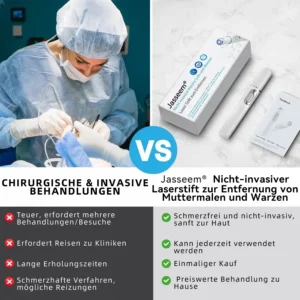 𝐉𝐚𝐬𝐬𝐞𝐞𝐦® Nicht-invasive Laserstift zur Entfernung von Hautflecken und Warzen