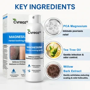 🔥𝙁𝙞𝙣𝙖𝙡 3 𝙃𝙤𝙪𝙧𝙨: 80% 𝙊𝙁𝙁: Cvreoz® Magnesium Herbal Psoriasis Spray⚕️ 𝘍𝘋𝘈 𝘊𝘦𝘳𝘵𝘪𝘧𝘪𝘦𝘥 (𝘧𝘰𝘳 𝘵𝘩𝘦 𝘵𝘳𝘦𝘢𝘵𝘮𝘦𝘯𝘵 𝘰𝘧 𝘱𝘴𝘰𝘳𝘪𝘢𝘴𝘪𝘴 𝘢𝘯𝘥 𝘦𝘤𝘻𝘦𝘮𝘢, 𝘪𝘮𝘱𝘳𝘰𝘷𝘦𝘮𝘦𝘯𝘵 𝘰𝘧 𝘣𝘢𝘤𝘵𝘦𝘳𝘪𝘢𝘭 𝘪𝘯𝘧𝘦𝘤𝘵𝘪𝘰𝘯𝘴 𝘪𝘯 𝘵𝘩𝘦 𝘨𝘦𝘯𝘪𝘵𝘢𝘭 𝘢𝘳𝘦𝘢, 𝘵𝘳𝘦𝘢𝘵𝘮𝘦𝘯𝘵 𝘰𝘧 𝘢𝘤𝘯𝘦 𝘢𝘯𝘥 𝘸𝘢𝘳𝘵𝘴, 𝘦𝘭𝘪𝘮𝘪𝘯𝘢𝘵𝘦𝘴 𝘱𝘴𝘰𝘳𝘪𝘢𝘴𝘪𝘴 𝘢𝘯𝘥 𝘦𝘤𝘻𝘦𝘮𝘢, 𝘦𝘵𝘤.)