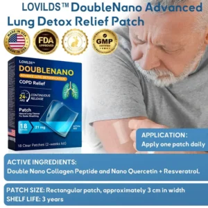 FDA Approved LOVILDS™ DoubleNano COPD Relief Patch (💝 Cough, wheezing, shortness of breath, sputum, stuffy nose, bronchitis, bronchitis, allergy symptoms, lung discomfort)