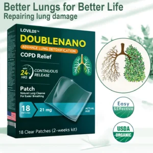 💝💝FDA Approved LOVILDS™ DoubleNano COPD Relief Patch (💝 Cough, wheezing, shortness of breath, sputum, stuffy nose, bronchitis, bronchitis, allergy symptoms, lung discomfort🫁)