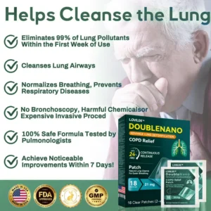 💝💝FDA Approved LOVILDS™ DoubleNano COPD Relief Patch (💝 Cough, wheezing, shortness of breath, sputum, stuffy nose, bronchitis, bronchitis, allergy symptoms, lung discomfort🫁)