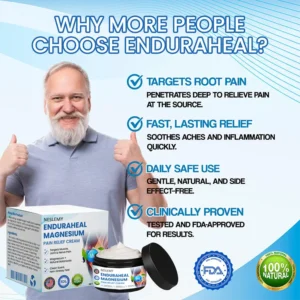 NESLEMY® EnduraHeal Magnesium Pain Relief Cream (Treats Arthritis, Neuropathy, Rheumatism, Sports Injuries & More)