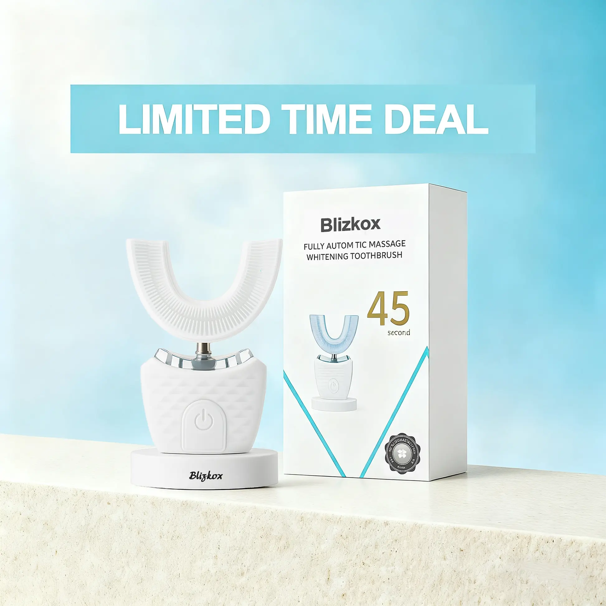 ✅ LOVILDS™ Fully Automatic Massage Whitening Toothbrush..