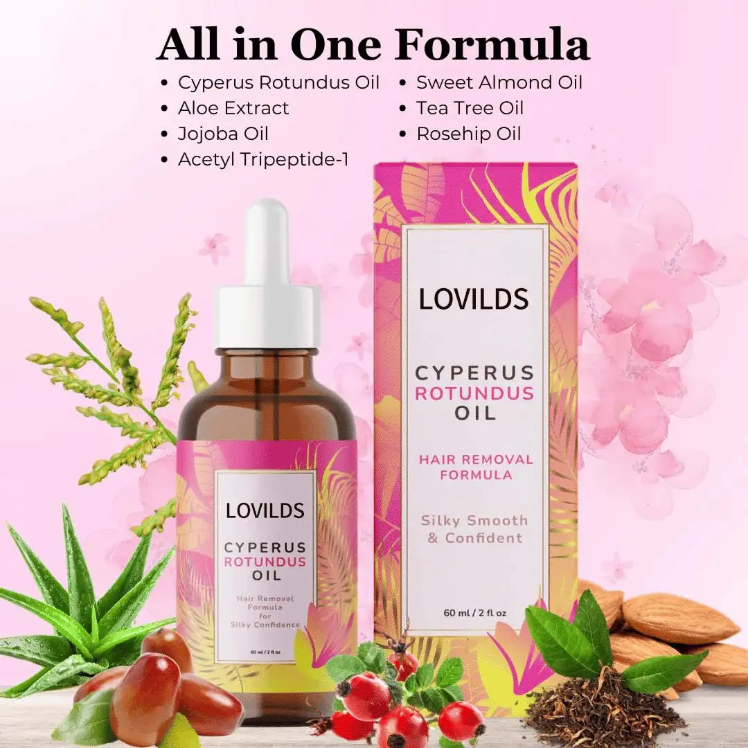 ✨LOVILDS Cyperus Rotundus Oil:🎁 The Ultimate Natural Solution for Smooth, Healthy Skin