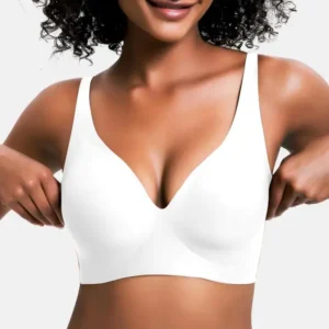 NESLEMY Smooth Wireless Push-Up Bra for All-Day Comfort