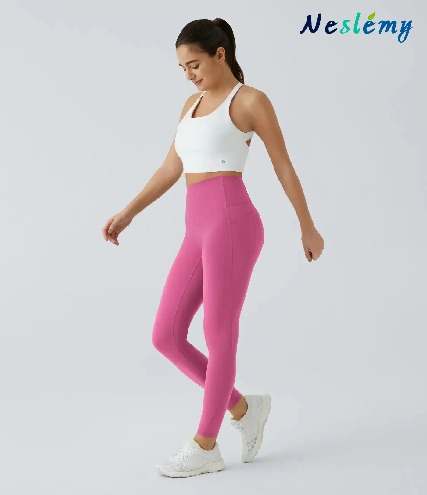 Neslemy® High Waisted Waist Shaping Pocket Shaping Training Leggings