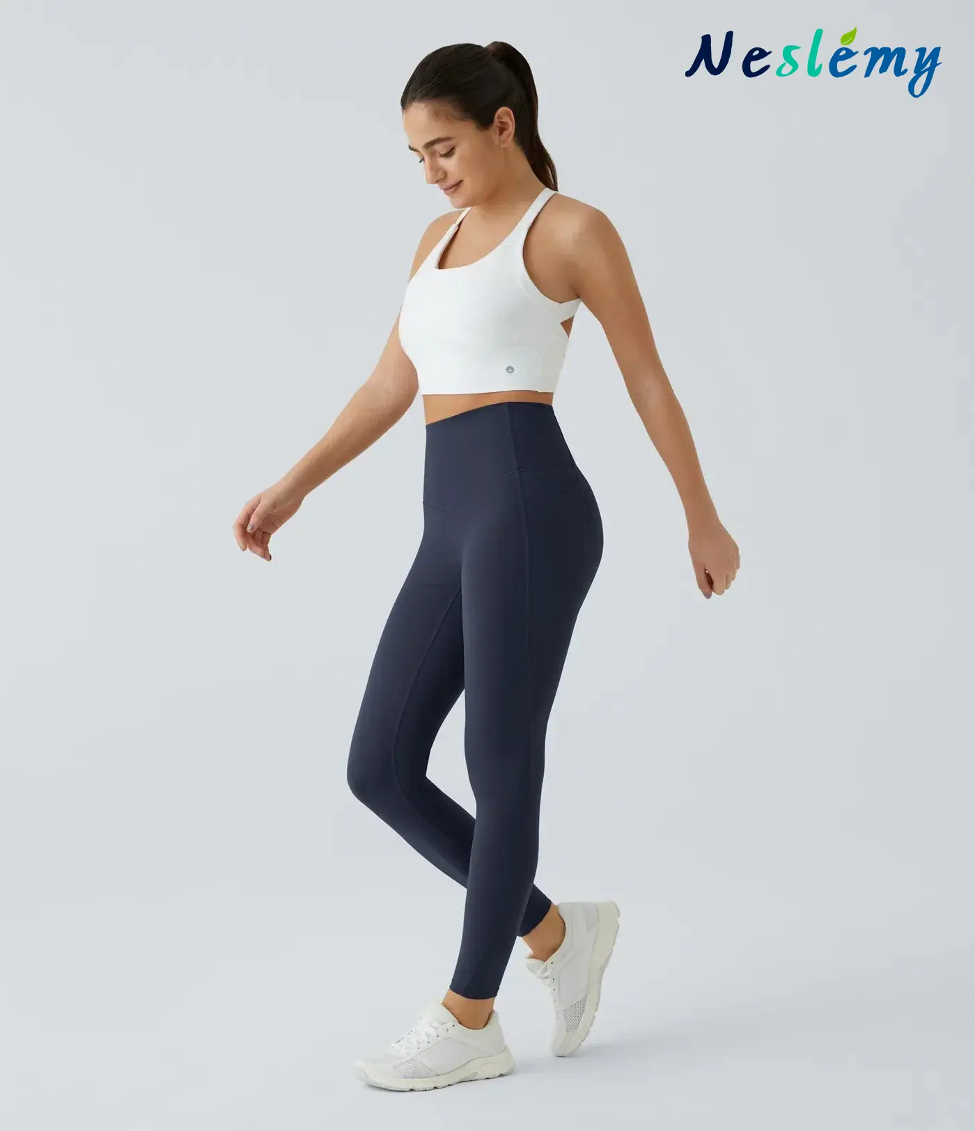 Neslemy® High Waisted Waist Shaping Pocket Shaping Training Leggings