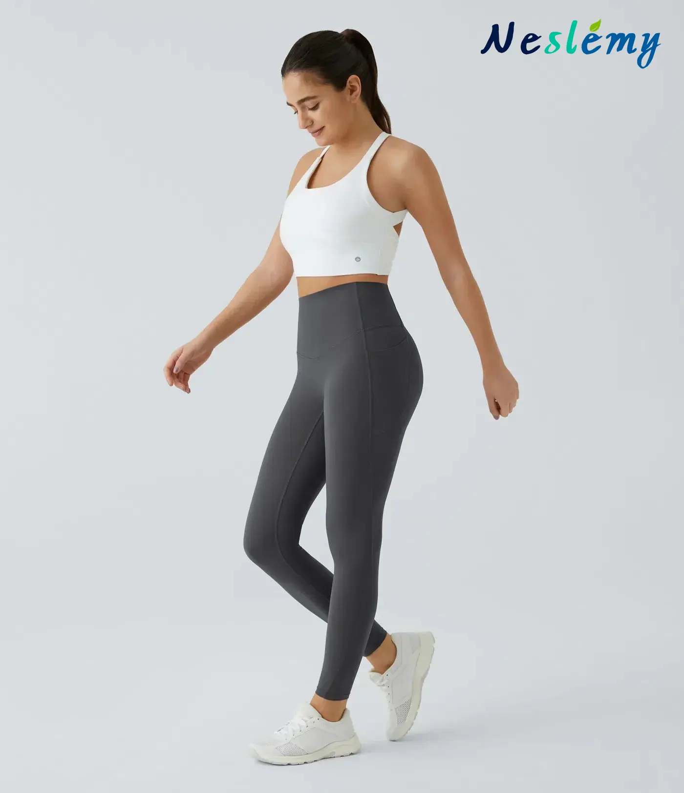 Neslemy® High Waisted Waist Shaping Pocket Shaping Training Leggings