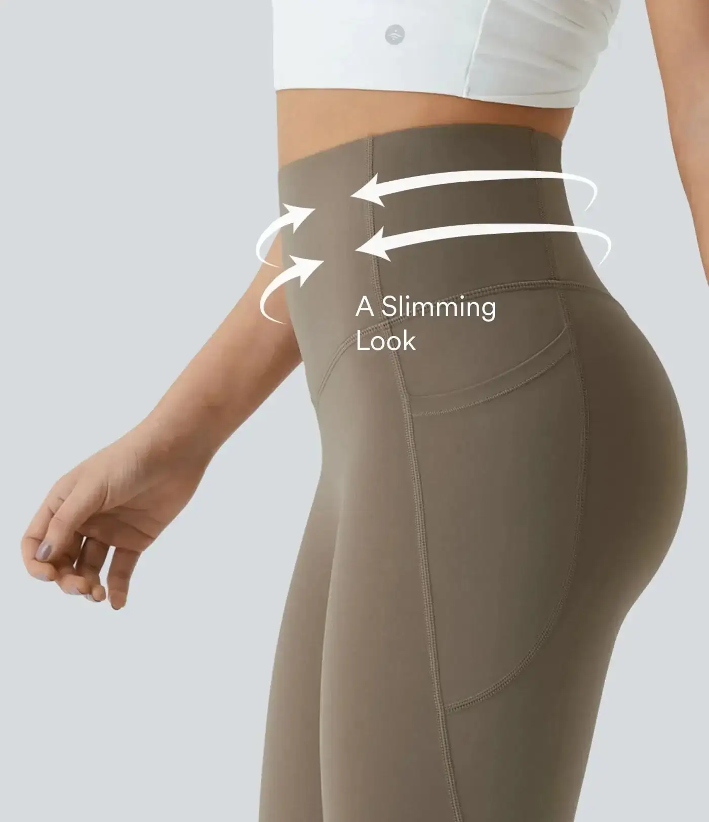 Neslemy® High Waisted Waist Shaping Pocket Shaping Training Leggings