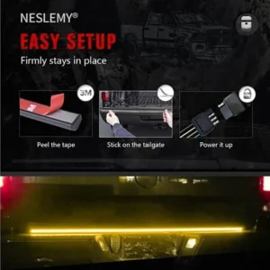 🏈 Super Bowl Tailgate Game Changer: NESLEMY® 60-Inch LED Light Bar Strip for Epic Nights! 🏆