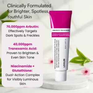 LOVILDS™ Facial Cream with 7% Arbutin + 4% Tranexamic Acid