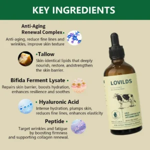 LOVILDS™ Golden Micro-Peptide Tallow Serum - Deeply Hydration Anti-Aging Firming Skin Treatment