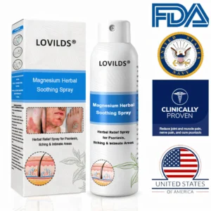 Official Store:LOVILDS® Magnesium Herbal Spray Fast Relief for Psoriasis & Eczema | No-Rub, SteroidFree