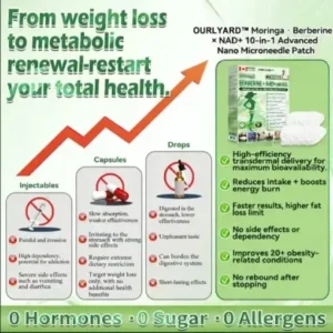 Ourlyard™ 𝙈𝒐𝒓𝒊𝒏𝒈𝗮 𝗕𝗲𝗿𝗯𝐞𝐫𝐢𝐧𝙚 𝙉𝑨𝑫 𝟏𝟎-𝙞𝙣-𝟏 𝘼𝒅𝒗𝒂𝒏𝒄𝒆𝐝 𝐍𝐚𝐧𝙤 𝙈𝙞𝙘𝙧𝙤𝙣𝒆𝒆𝒅𝒍𝐞 𝐏𝐚𝐭𝙘𝙝(𝐉𝐮𝐬𝐭 𝐨𝐧𝐜𝐞 𝐚 𝐝𝐚𝐲. 𝐯𝐢𝐬𝐢𝐛𝐥𝐞 𝐜𝐡𝐚𝐧𝐠𝐞𝐬 𝐢𝐧 𝟕 𝐝𝐚𝐲𝐬) 𝐅𝐨𝐫 𝐨𝐛𝐞𝐬𝐢𝐭𝐲. .𝐝𝐢𝐚𝐛𝐞𝐭𝐞𝐬. 𝐬𝐥𝐞𝐞𝐩 𝐚𝐩𝐧𝐞𝐚. 𝐣𝐨𝐢𝐧𝐭 𝐢𝐬𝐬𝐮𝐞𝐬. 𝐚𝐧𝐝 𝐦𝐨𝐫𝐞