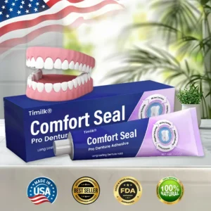 🔥 LIMITED SPECIAL OFFER 🔥 Timilk® Comfort Seal Pro Denture Adhesive🦷💜FDA Certified (Clinically Proven 96-   Hour Lock Hold for   Secure, Comfortable &   Zinc-Free Denture Fit)