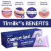 Timilk® Comfort Seal Pro Denture AdhesiveFDA Certified (Clinically Proven 96- Hour Lock Hold for Secure, Comfortable Zinc-Free Denture Fit)