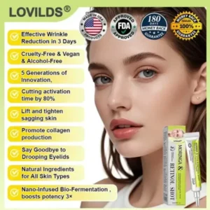 LOVILDS® moringa Vita-A Retinol Shot Wrinkle-Lift Tightening cream – Last Day Promotion 50 OFF
