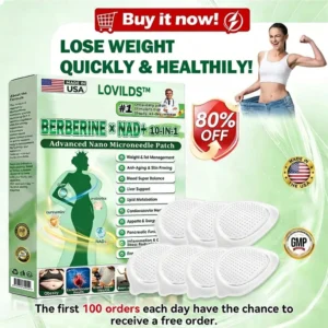 💥Last 3 Hours: LOVILDS™ Moringa & Berberine × NAD+ 10-in-1 Nano-Microneedle Patches – 70% Off 🗽