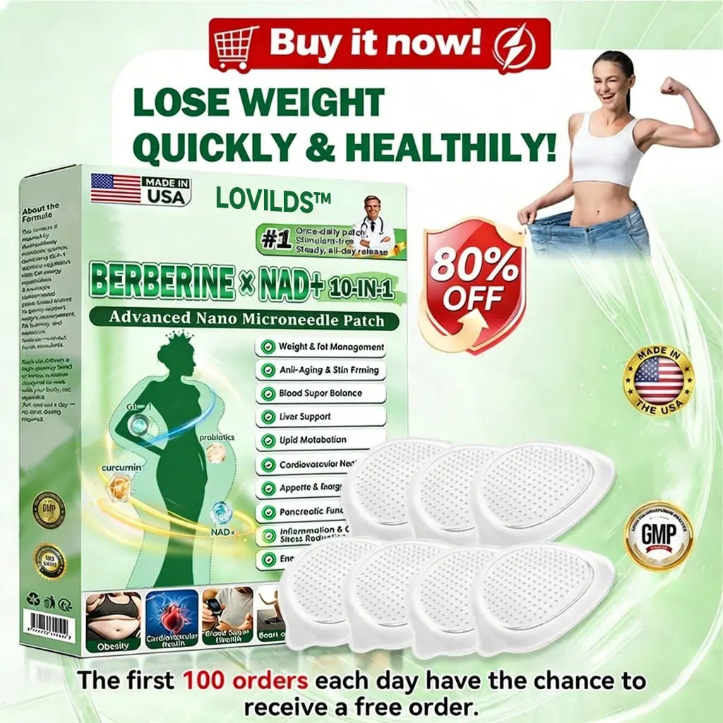 ๐ฅLast 3 Hours: LOVILDSโข Moringa & Berberine ร NAD+ 10-in-1 Nano-Microneedle Patches โ 70% Off ๐ฝ