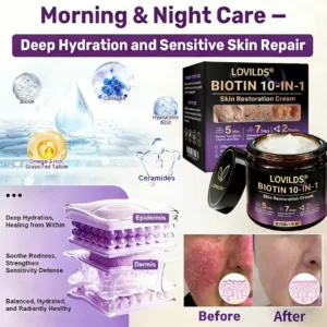 Made and Shipped from UK ✨LOVILDS® Biotin 10-in-1 Skin Restoration Cream🌻🌻