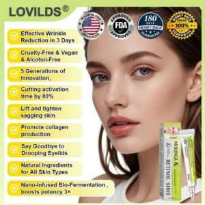 🧠👨‍⚕️Made and shipped from the USA 💫LOVILDS® moringa & Vita-A Retinol Shot Wrinkle-Lift Tightening cream - Last Day Promotion 50% OFF