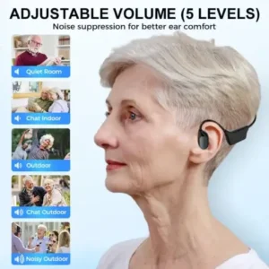 NESLEMY™ Bone Conduction Smart Hearing Aid Bluetooth Earphones(App Controlled)
