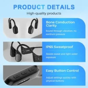 NESLEMY™ Bone Conduction Smart Hearing Aid Bluetooth Earphones(App Controlled)